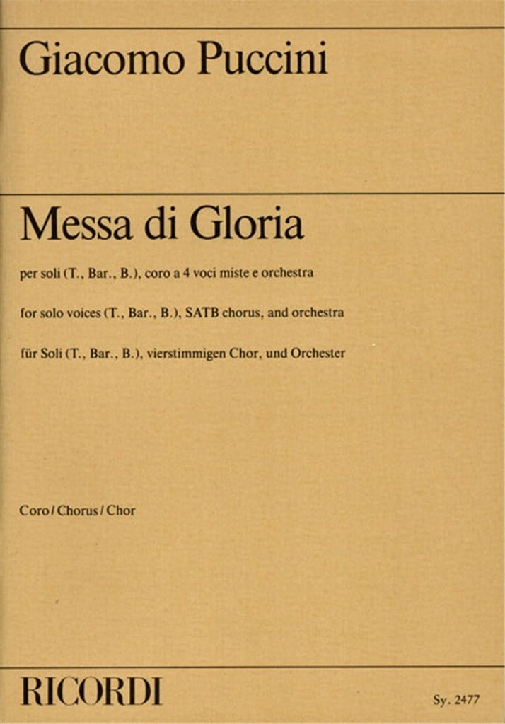 Messa di Gloria (lat.)